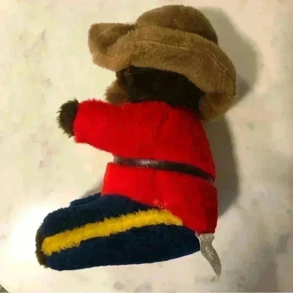 Vintage 14” Canadian Mountie plush bear  made by Mara Toys in Spruce Grove, Alta - Picture 7 of 7